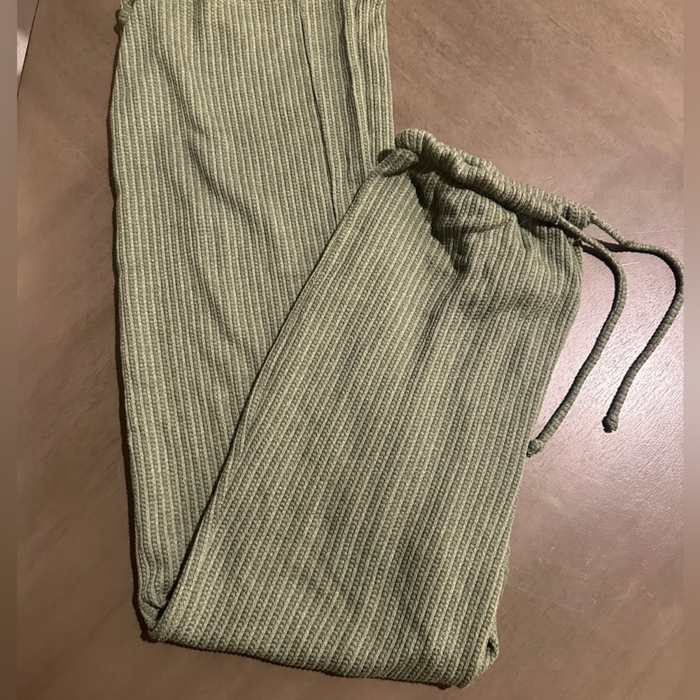 Billabong Olive Ribbed Drawstring Joggers